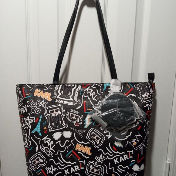 Karl Lagerfeld Paris Adele Tote With Coin Purse ( new) - Picture 6 of 9